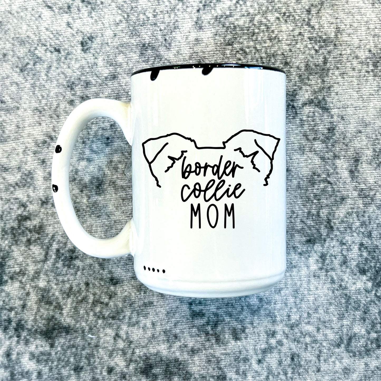 Border Collie Mom | Distressed Mug Collection