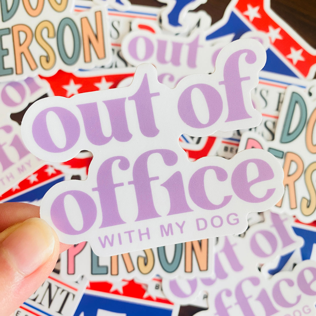 Out of Office | Dog Lover Die Cut Sticker