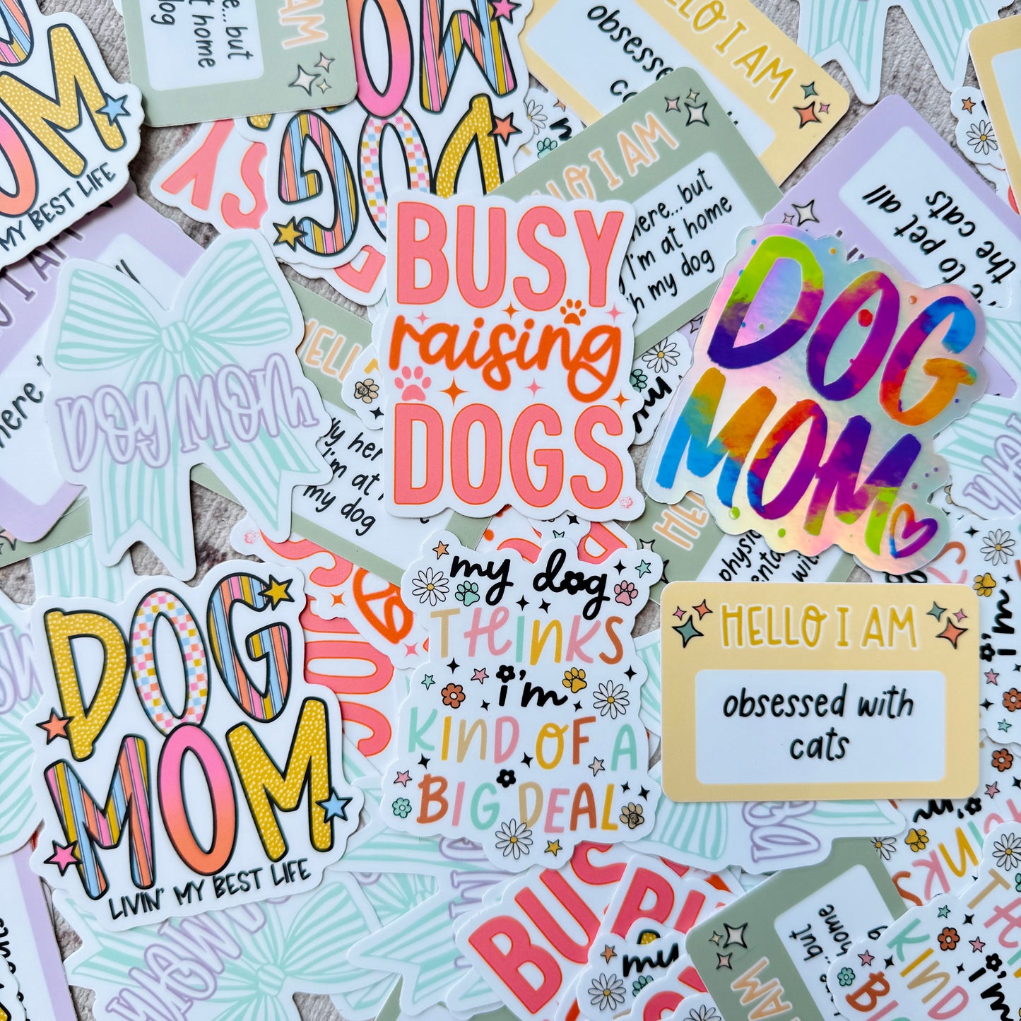 My Dog Thinks I'm A Big Deal Die Cut Sticker