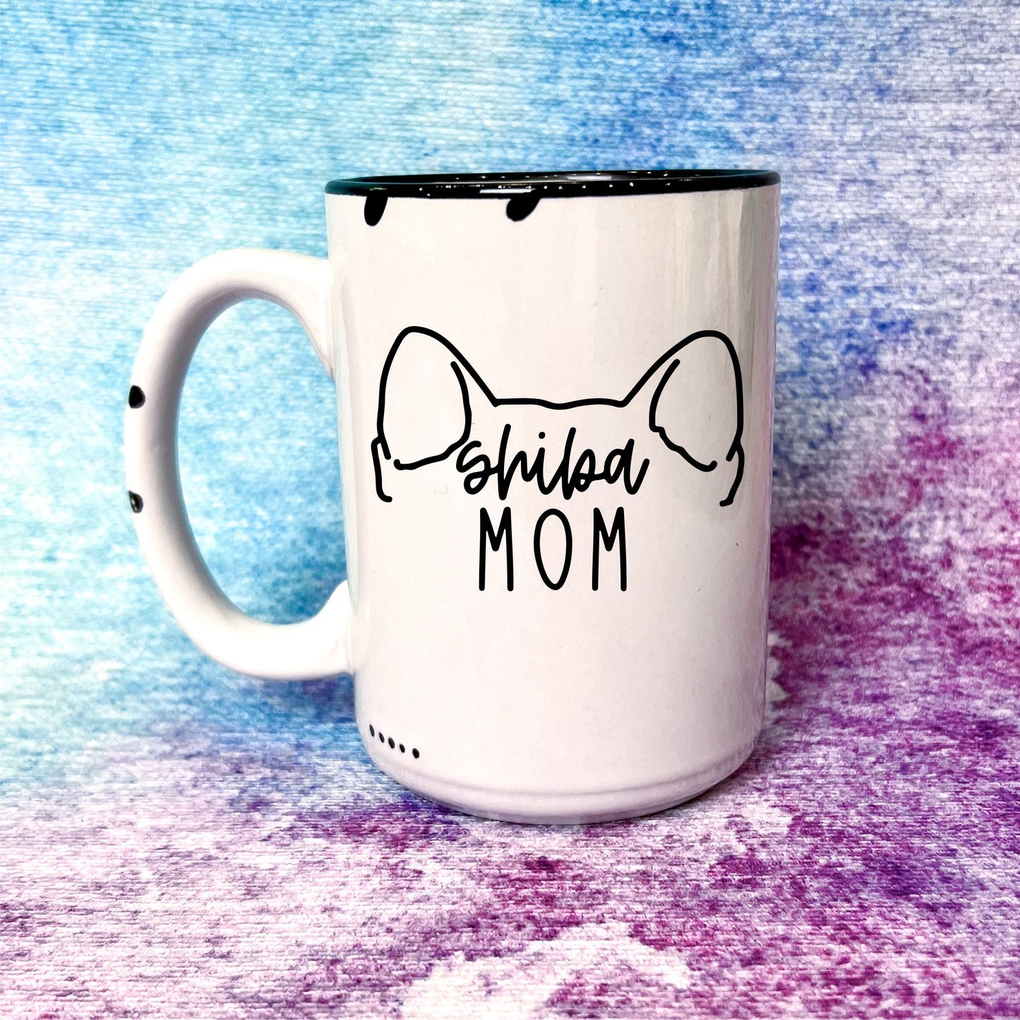 Shiba Mom | Distressed Mug Collection