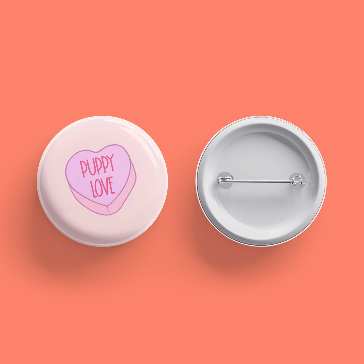 Puppy Love Heart Button - The Dapper Paw