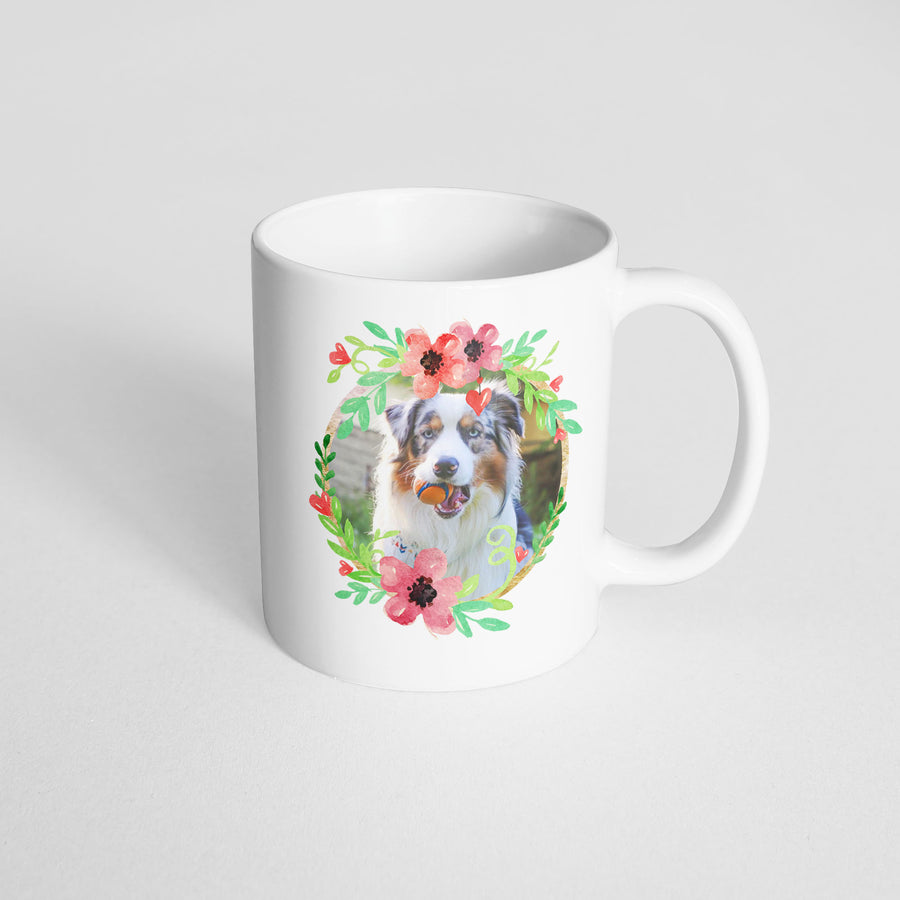 Photo Mug - Bright Floral Frames - The Dapper Paw