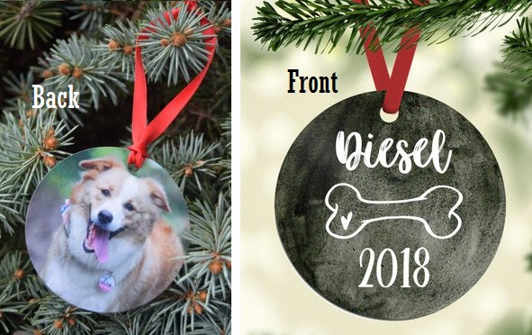 Chalkboard Photo Ornament - The Dapper Paw