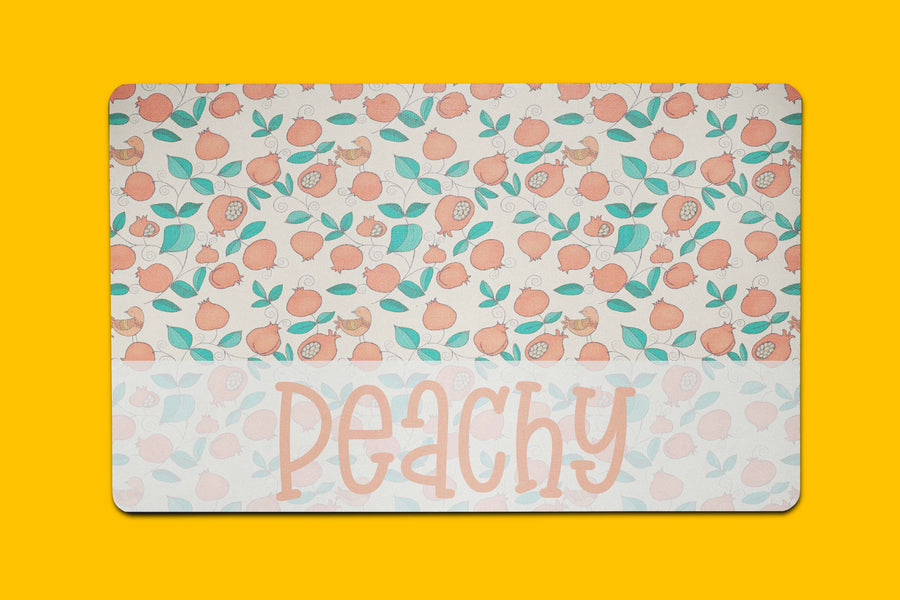 Just Peachy Placemat - The Dapper Paw