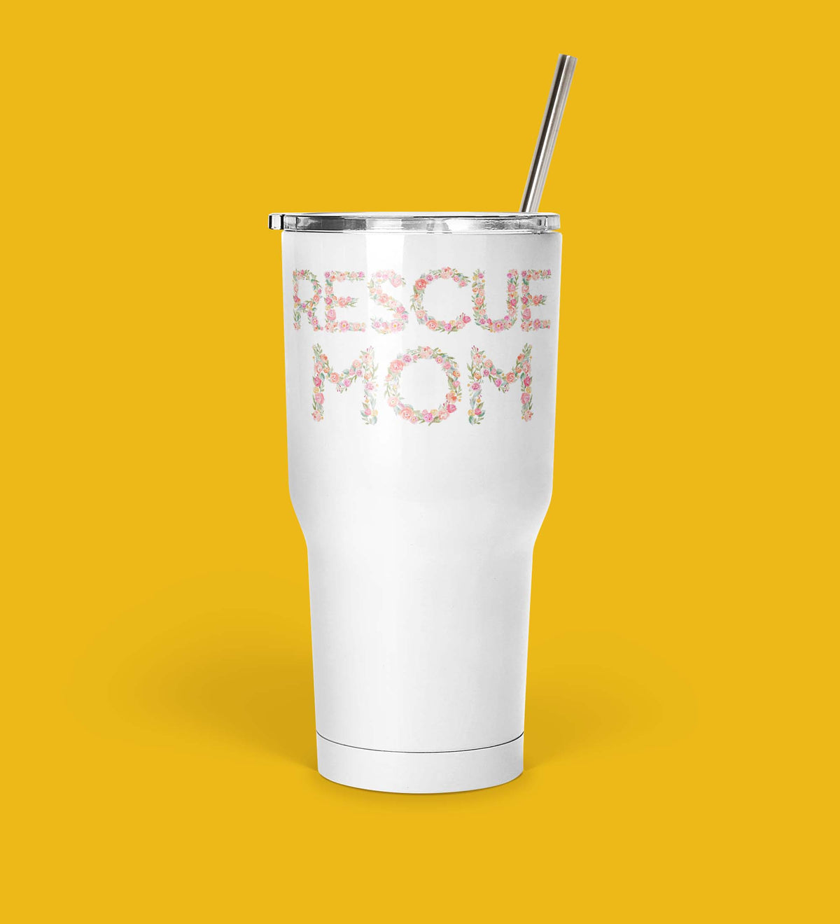 Rescue Mom Floral Mug