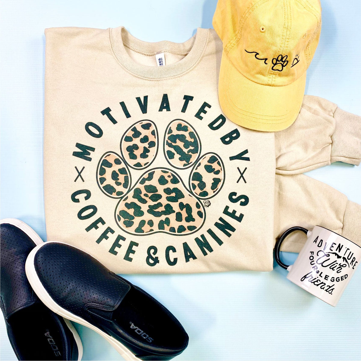 Motivated by Coffee & Canines | DP1014-DTG-SS