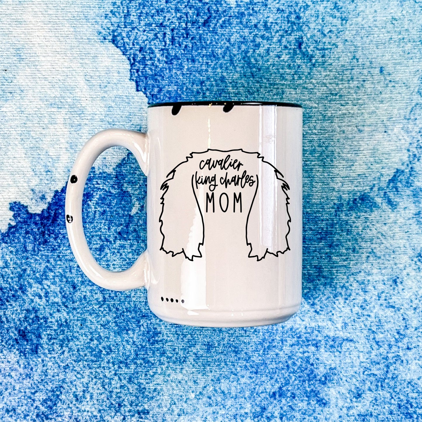 Cavalier King Charles (CKC) Mom | Distressed Mug Collection