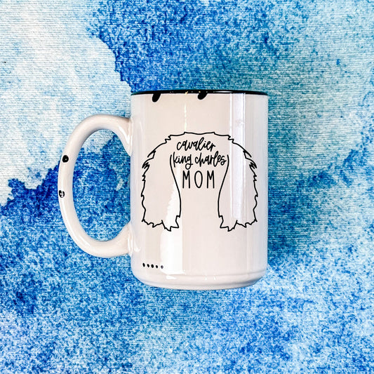 Cavalier King Charles (CKC) Mom | Distressed Mug Collection