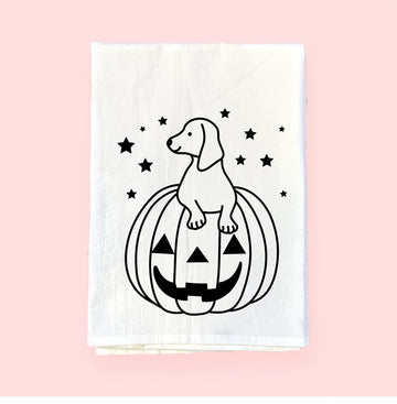 Dog-o-Lantern | Flour Sack Towel | DKT021