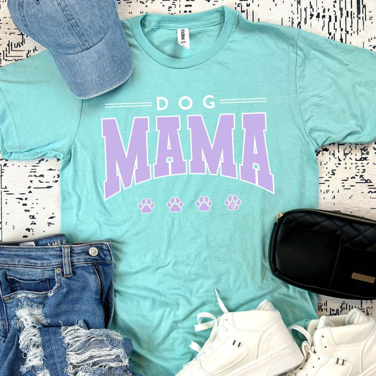 Varsity Dog Mama Tee | DP1150-1152