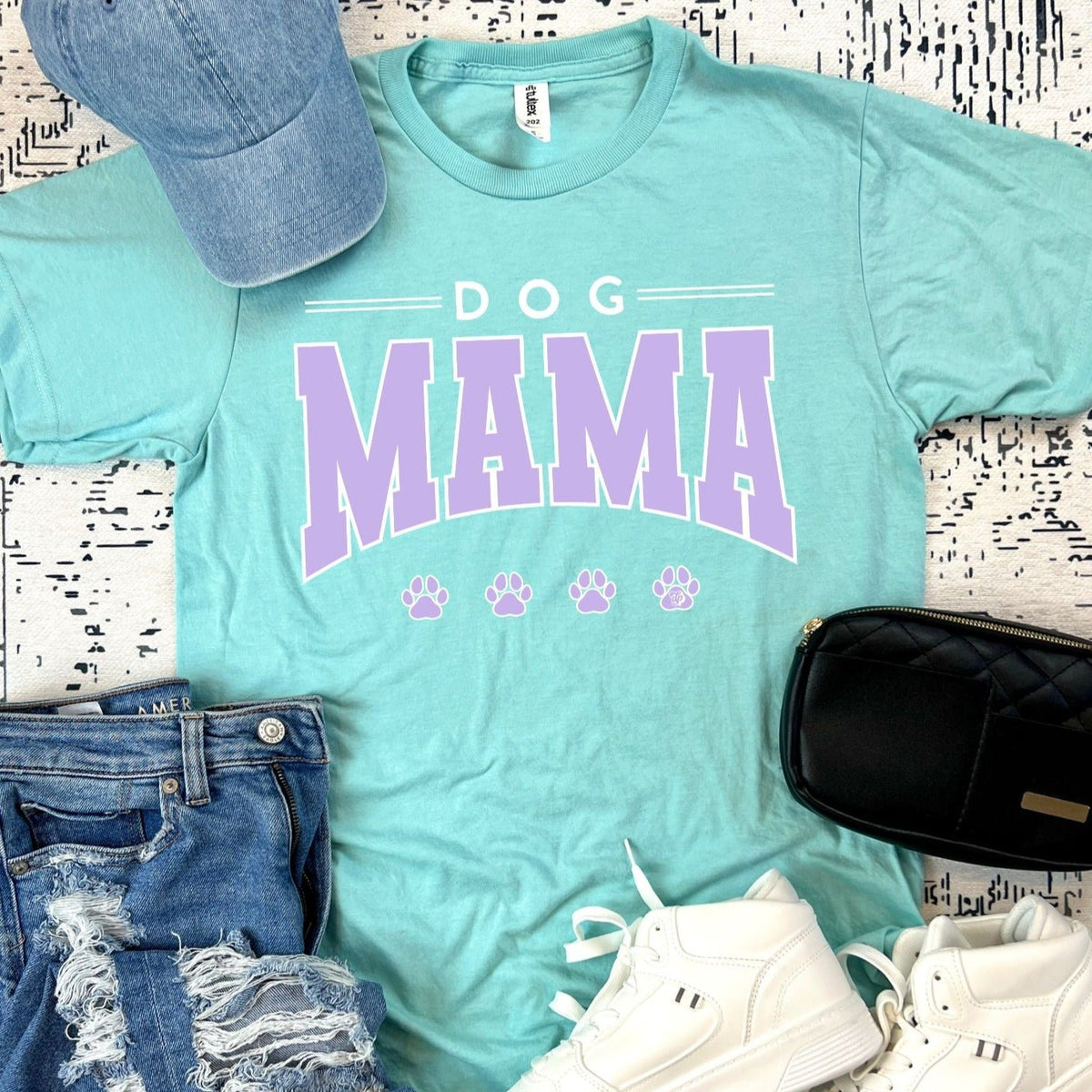 Varsity Dog Mama Tee | DP1150-1152