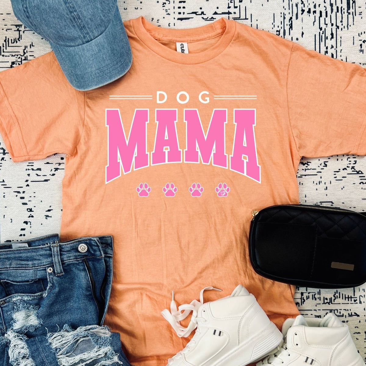 Varsity Dog Mama Tee | DP1150-1152