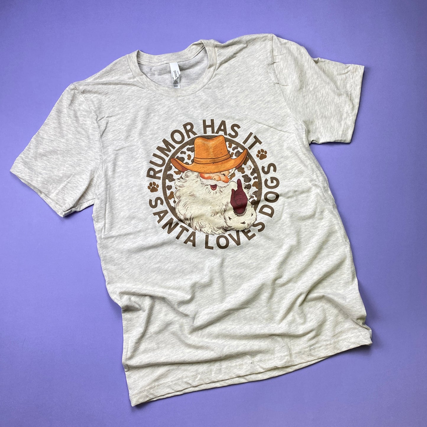 Rumor Has It, Santa Loves Dogs Tee | Christmas Tee | DP1177
