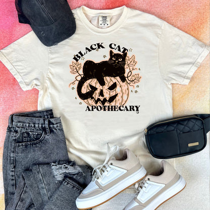 Black Cat Apothecary | Halloween Tee | DP1178