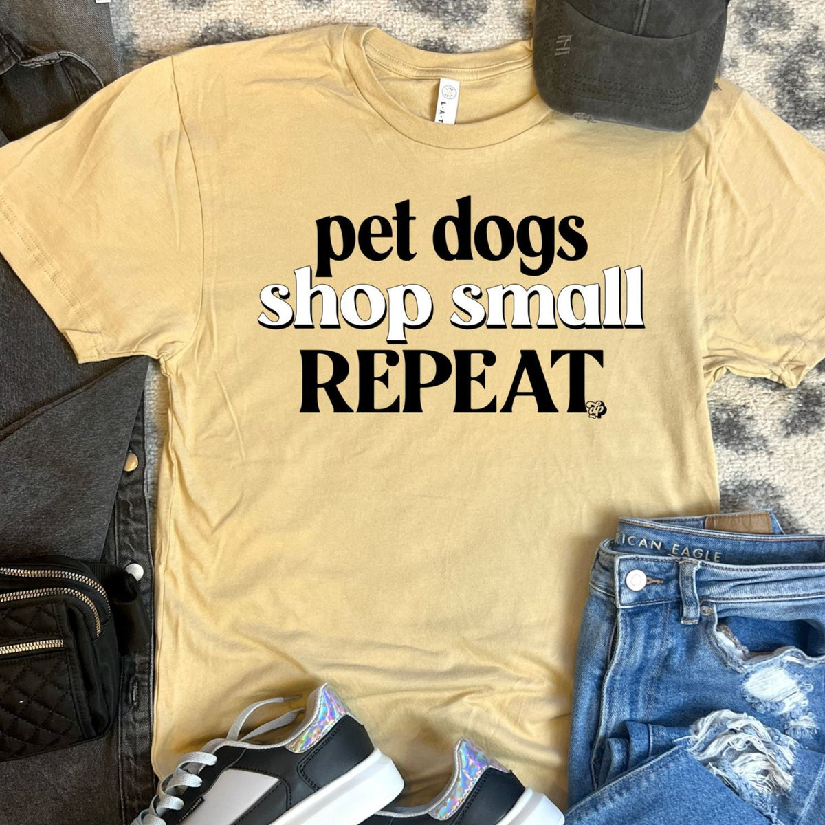 Pet Dogs, Shop Small, Repeat Tee | DP1209 | TEE
