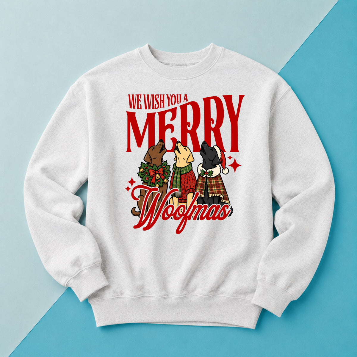 Merry Woofmas Sweatshirt | ASH | DP1312