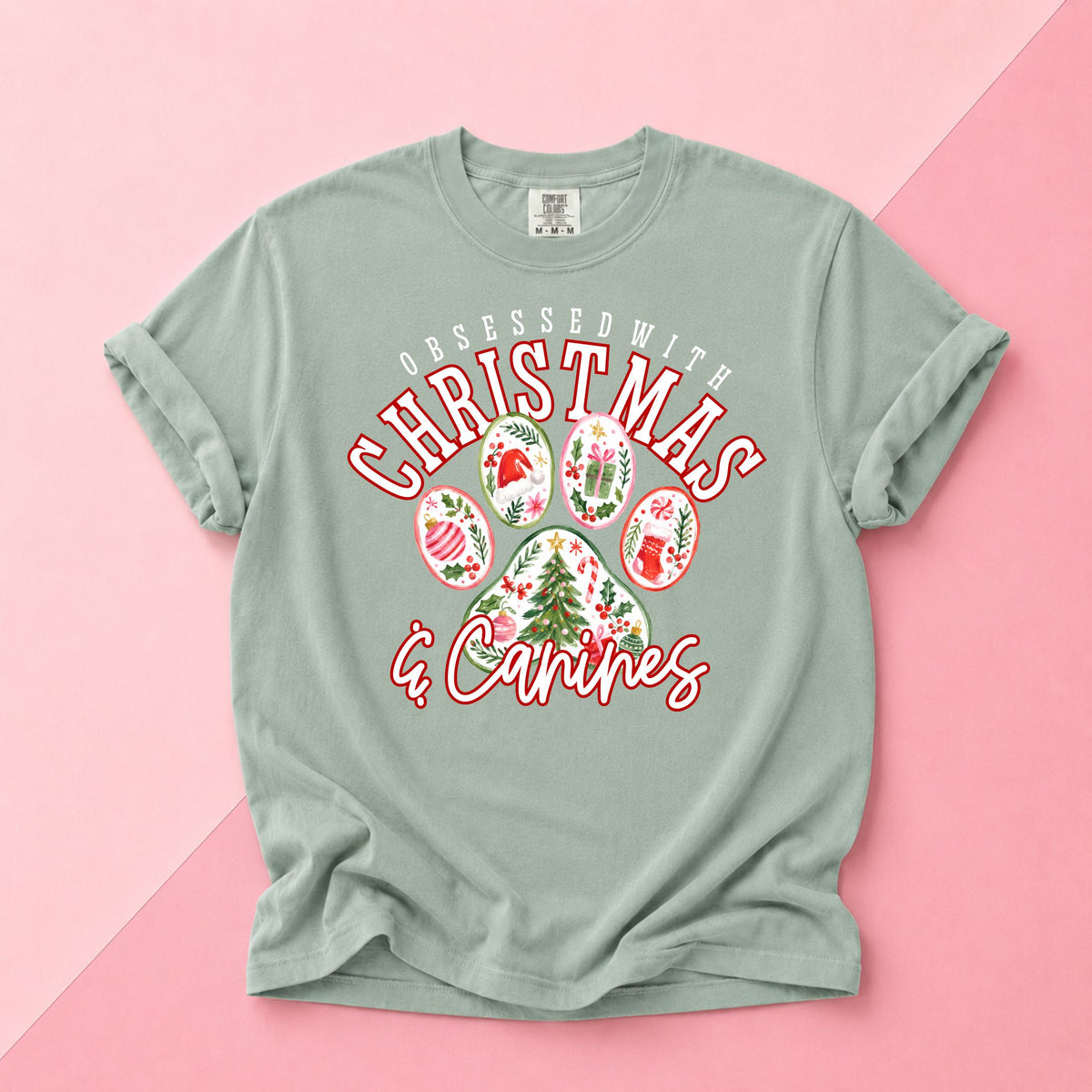 Obsessed with Christmas & Canines Tee DP1313
