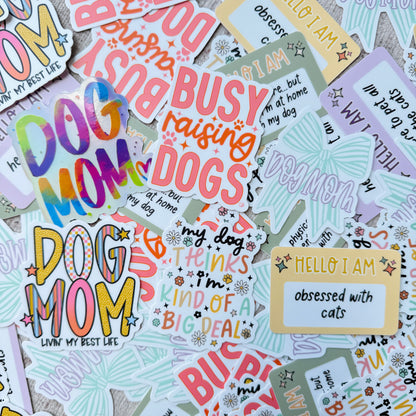 My Dog Thinks I'm  A Big Deal Die Cut Sticker