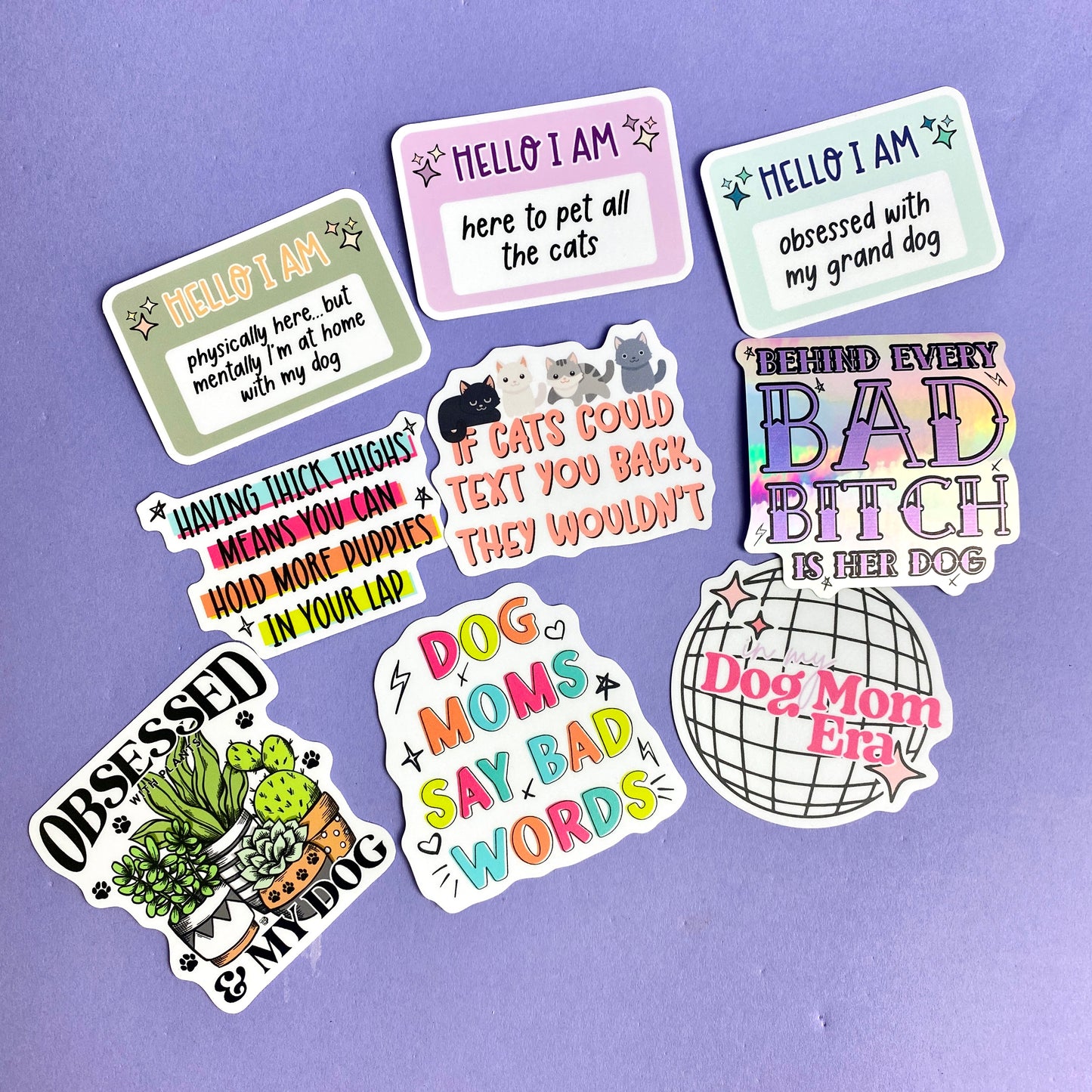 Obsessed with Plants & My Dog Die Cut Sticker