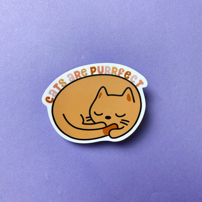 Cats are Purrfect Die Cut Sticker