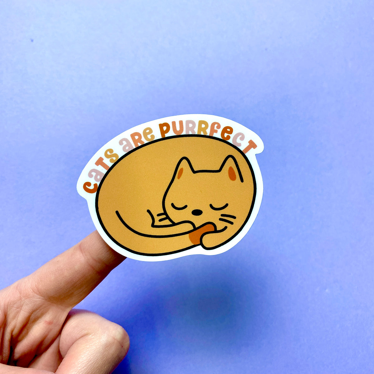 Cats are Purrfect Die Cut Sticker