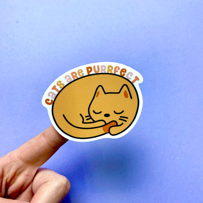 Cats are Purrfect Die Cut Sticker