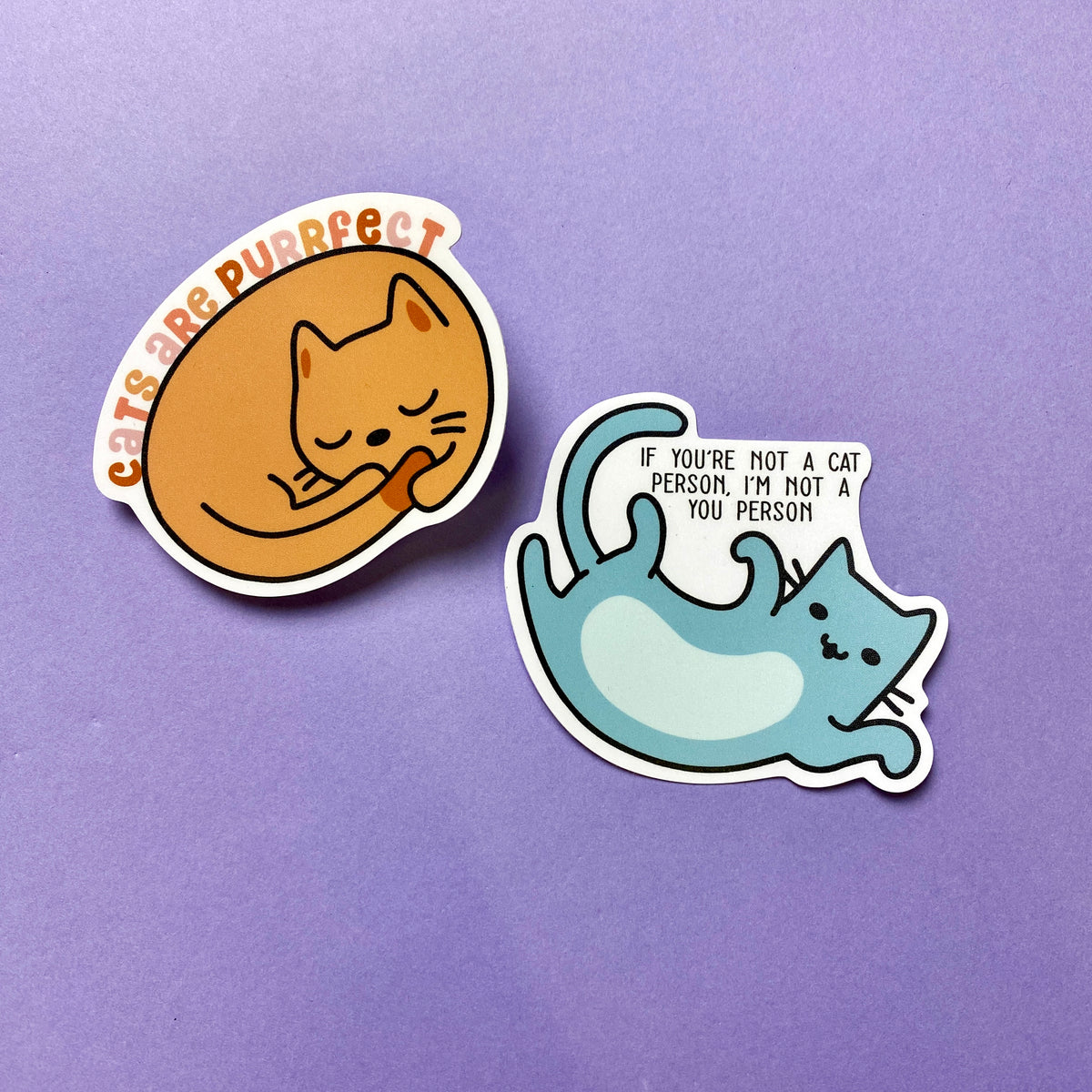 Cats are Purrfect Die Cut Sticker