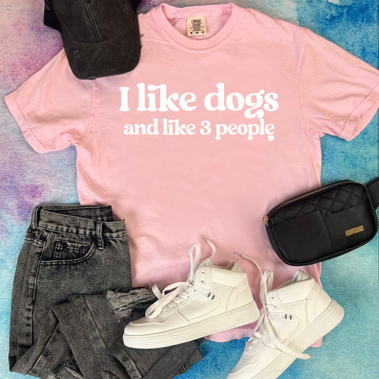I Like Dogs (and 3 people) Tee