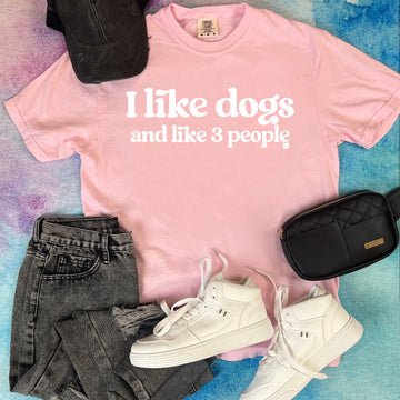 I Like Dogs (and 3 people) Tee