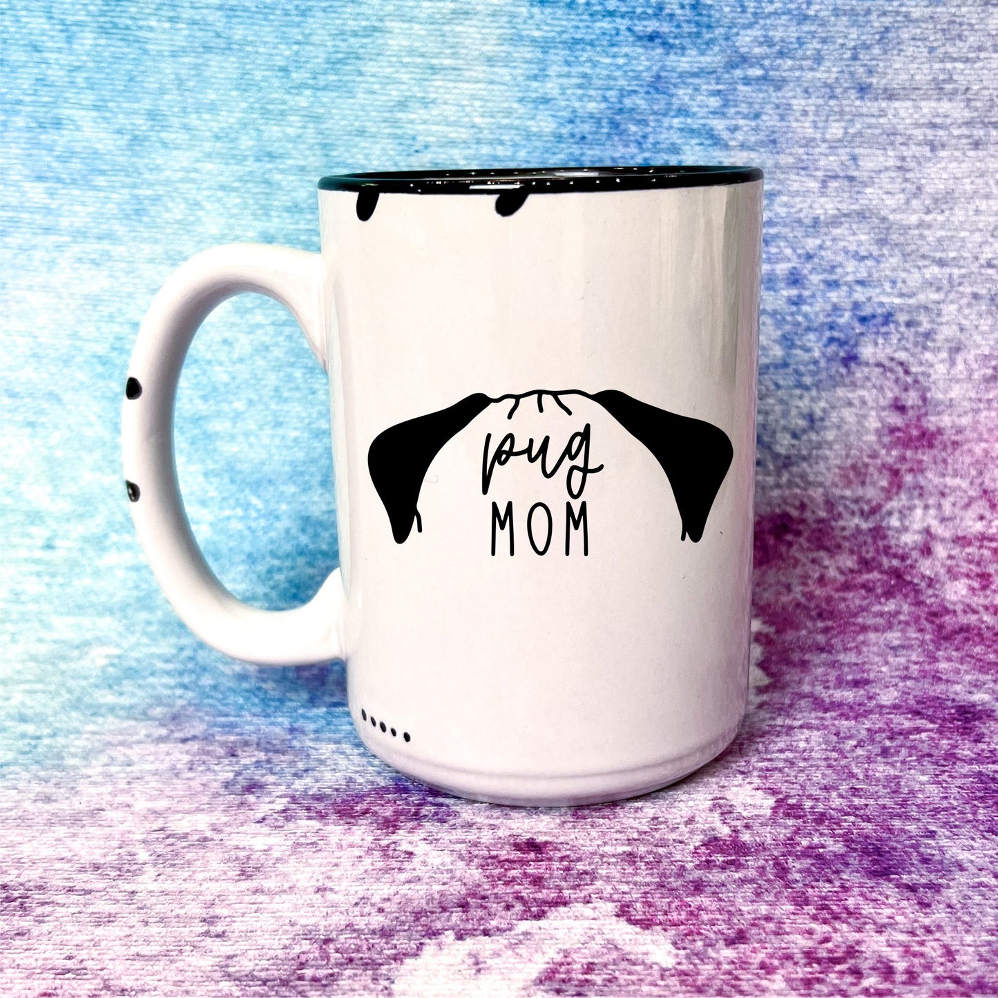 Pug Mom | Distressed Mug Collection