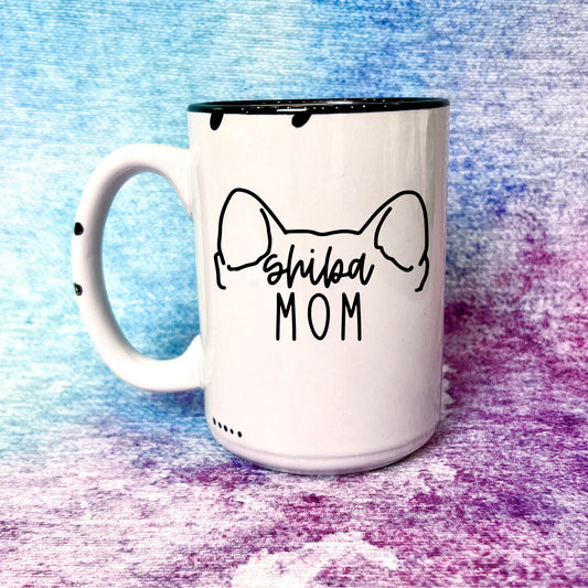 Shiba Mom | Distressed Mug Collection