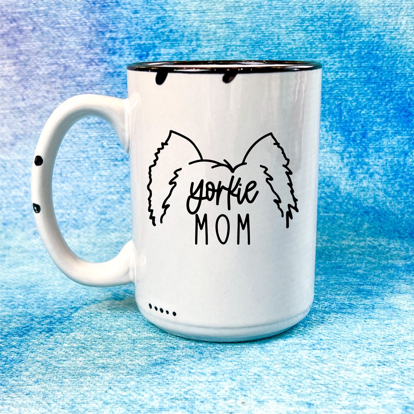 Yorkie Mom | Distressed Mug Collection