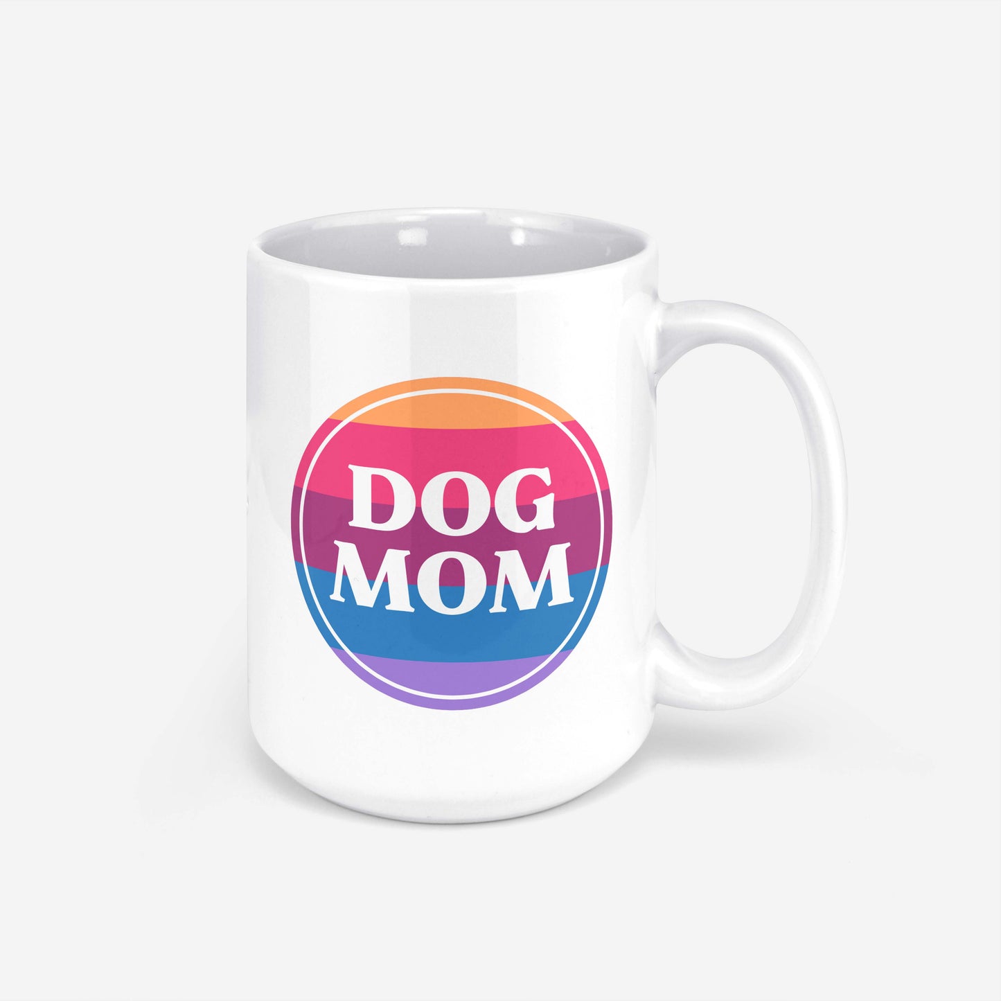 Dog Mom Round Mug