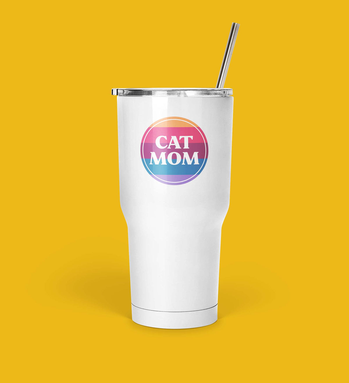 Cat Mom Round Mug