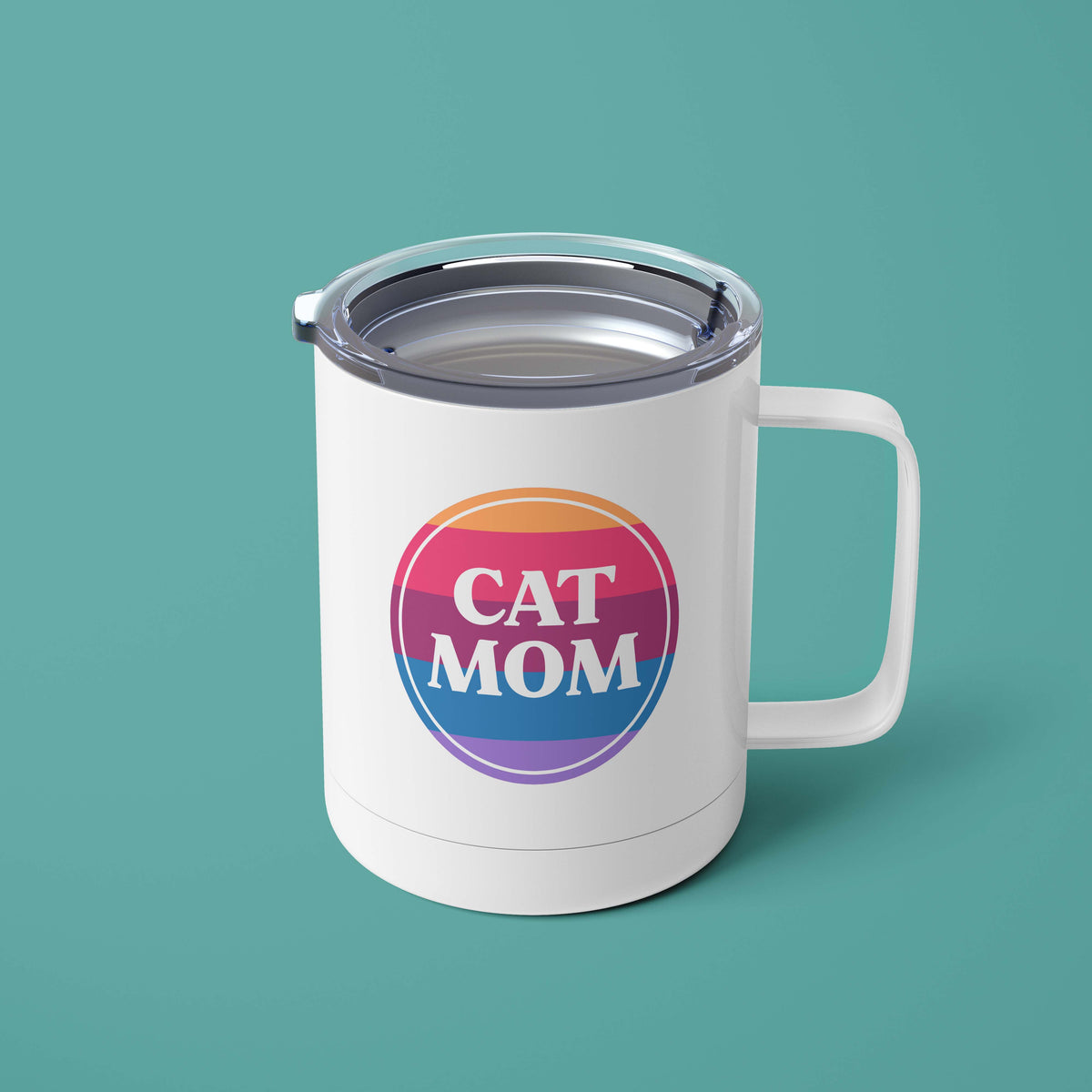 Cat Mom Round Mug