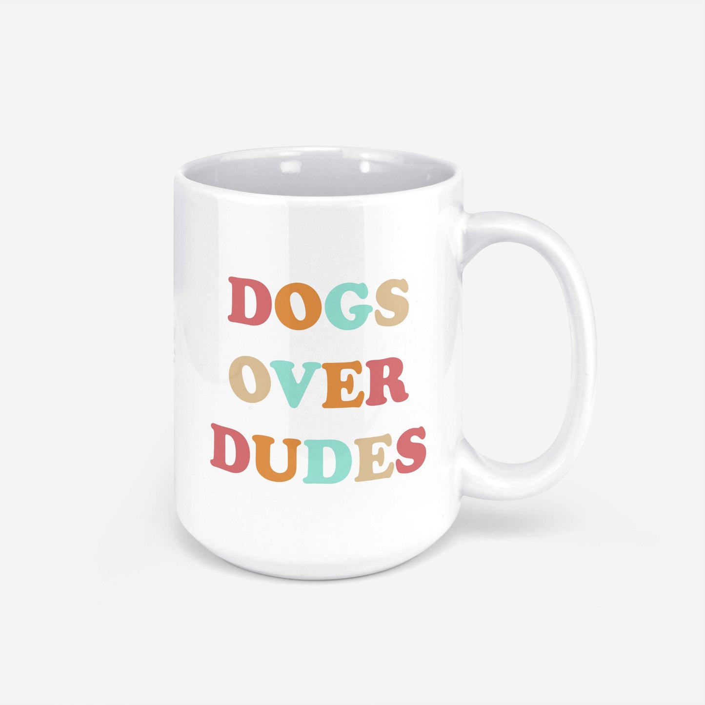Dogs over Dudes Retro Mug