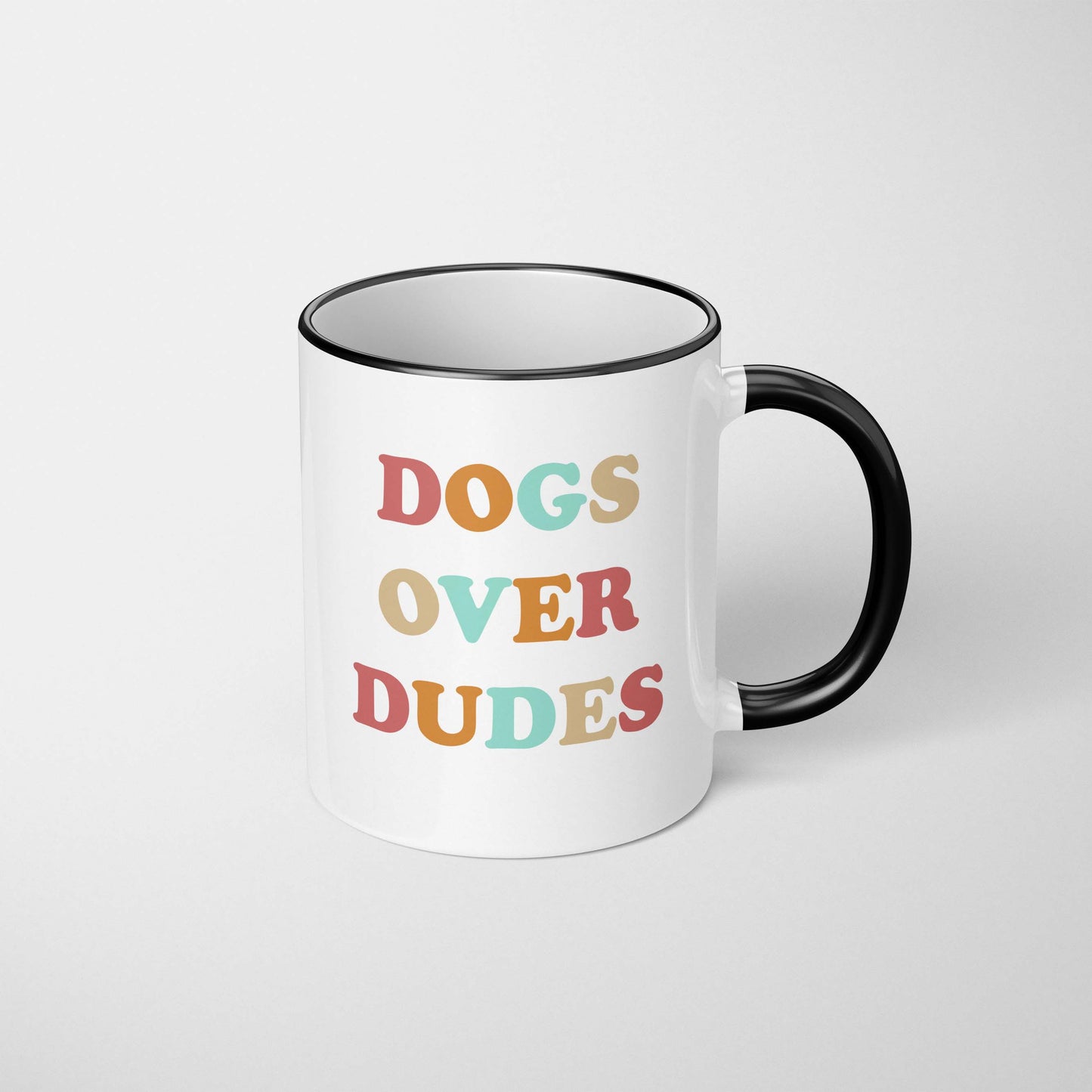 Dogs over Dudes Retro Mug