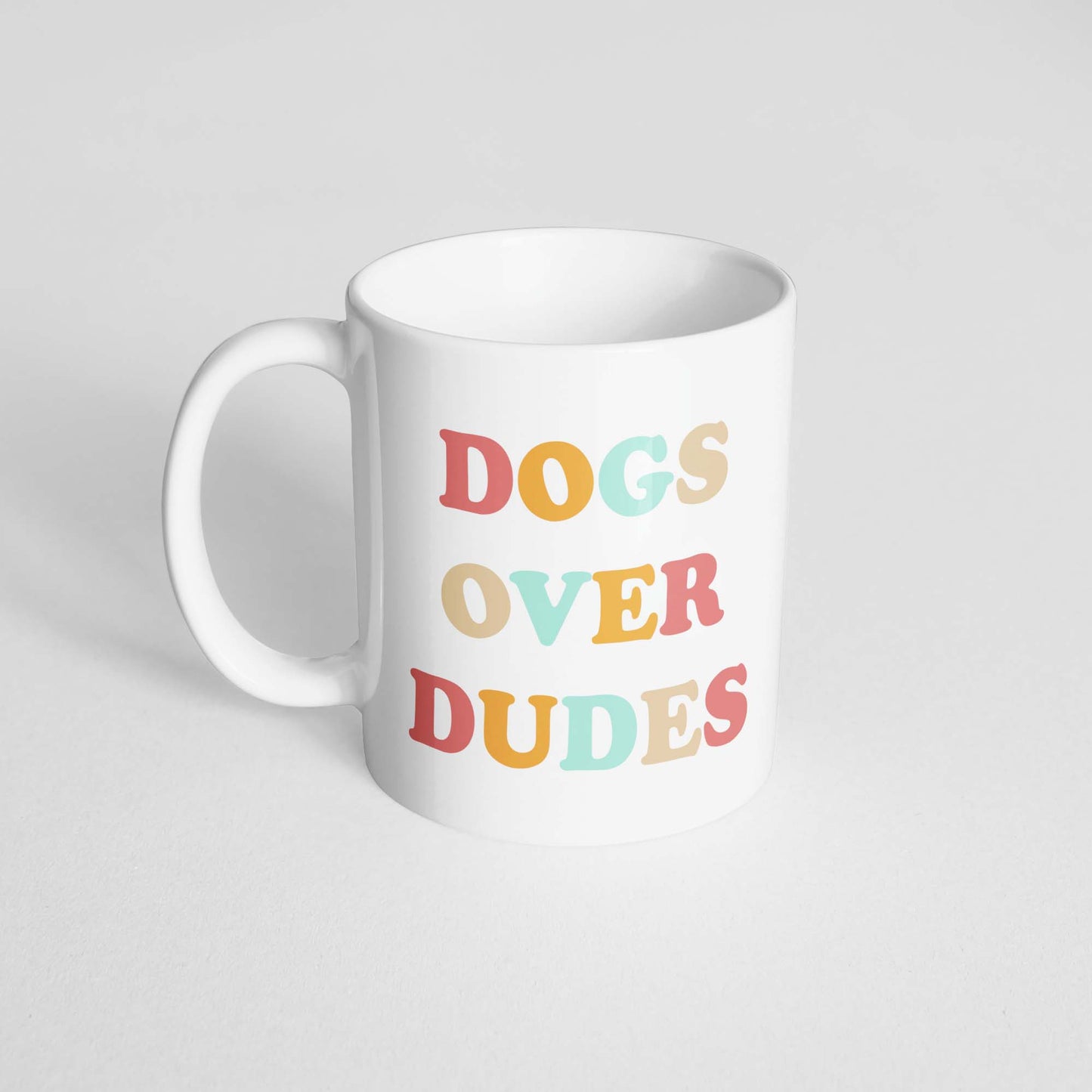 Dogs over Dudes Retro Mug