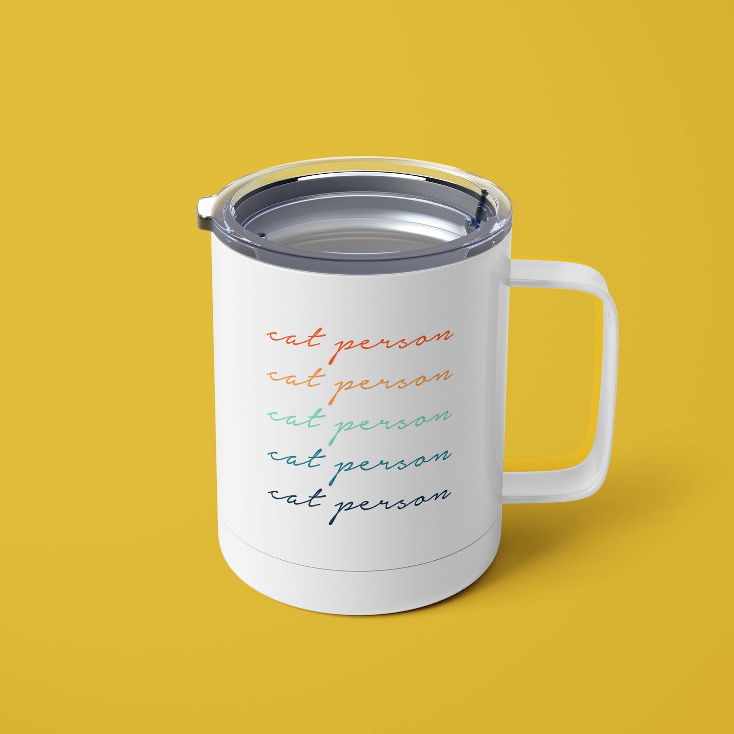 Cat Person Script Mug