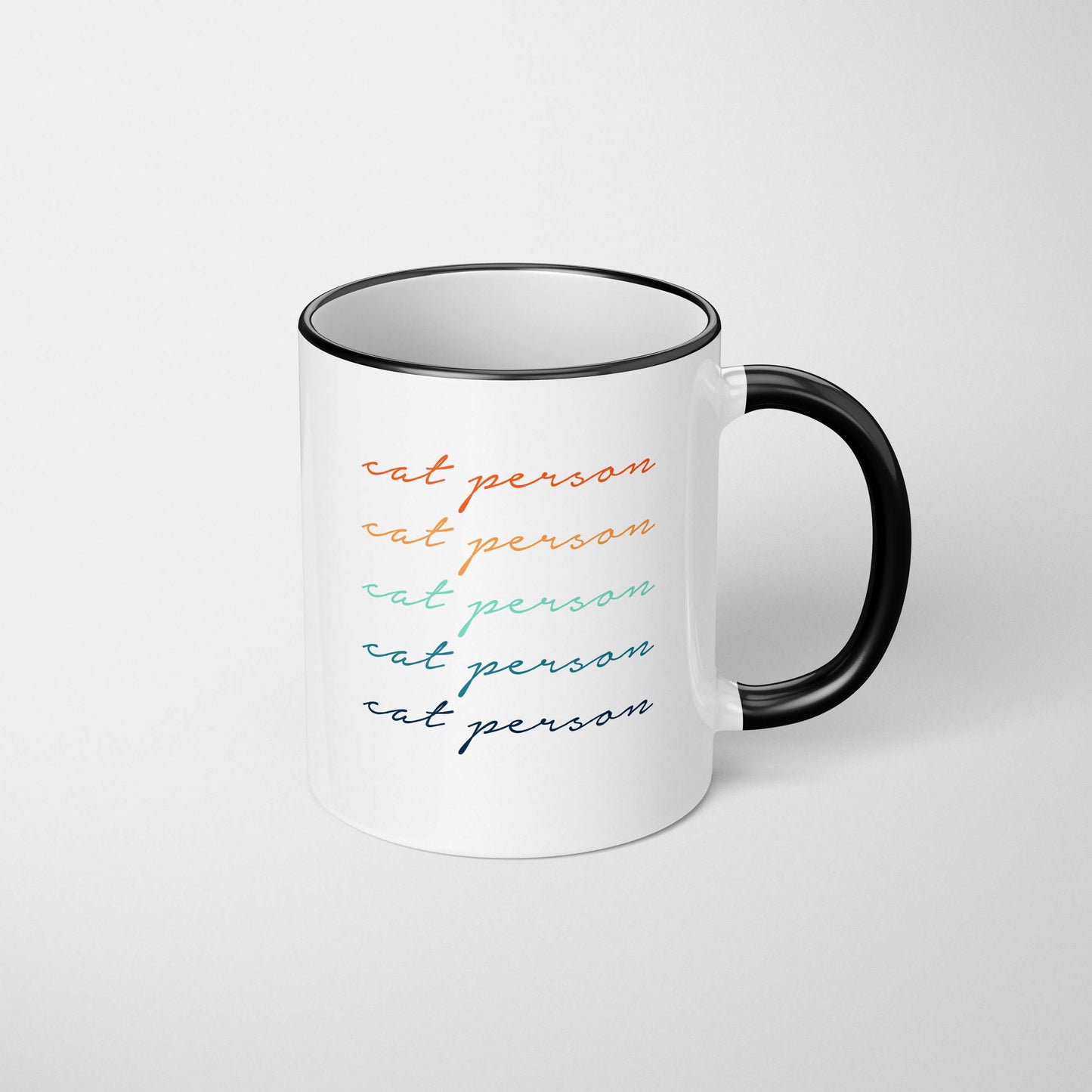 Cat Person Script Mug