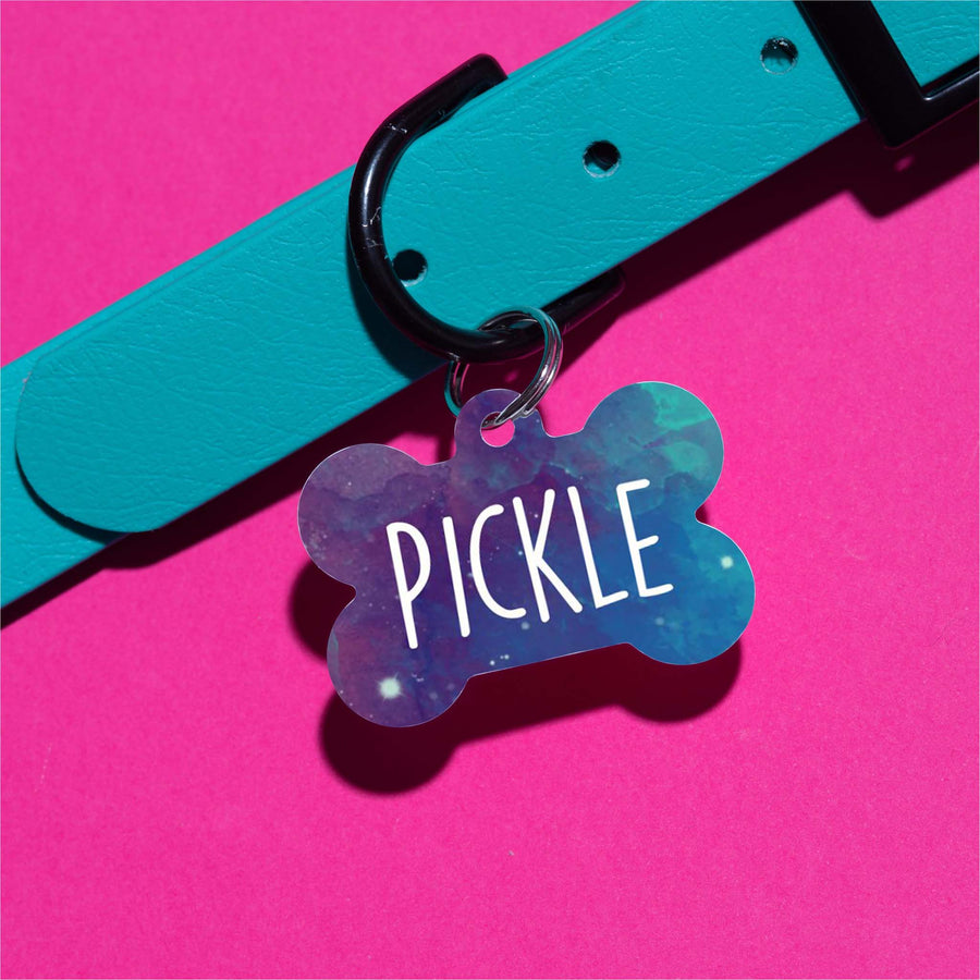 Pickle Watercolor Pet ID Tag
