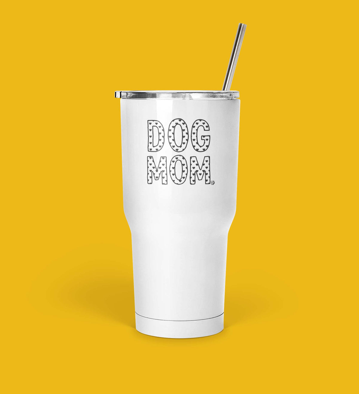 Heart Filled Dog Mom Mug