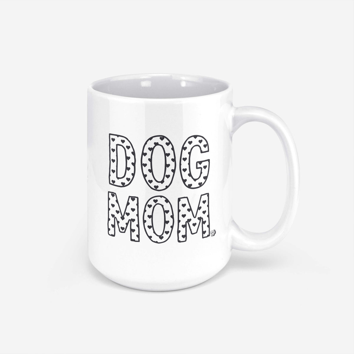 Heart Filled Dog Mom Mug