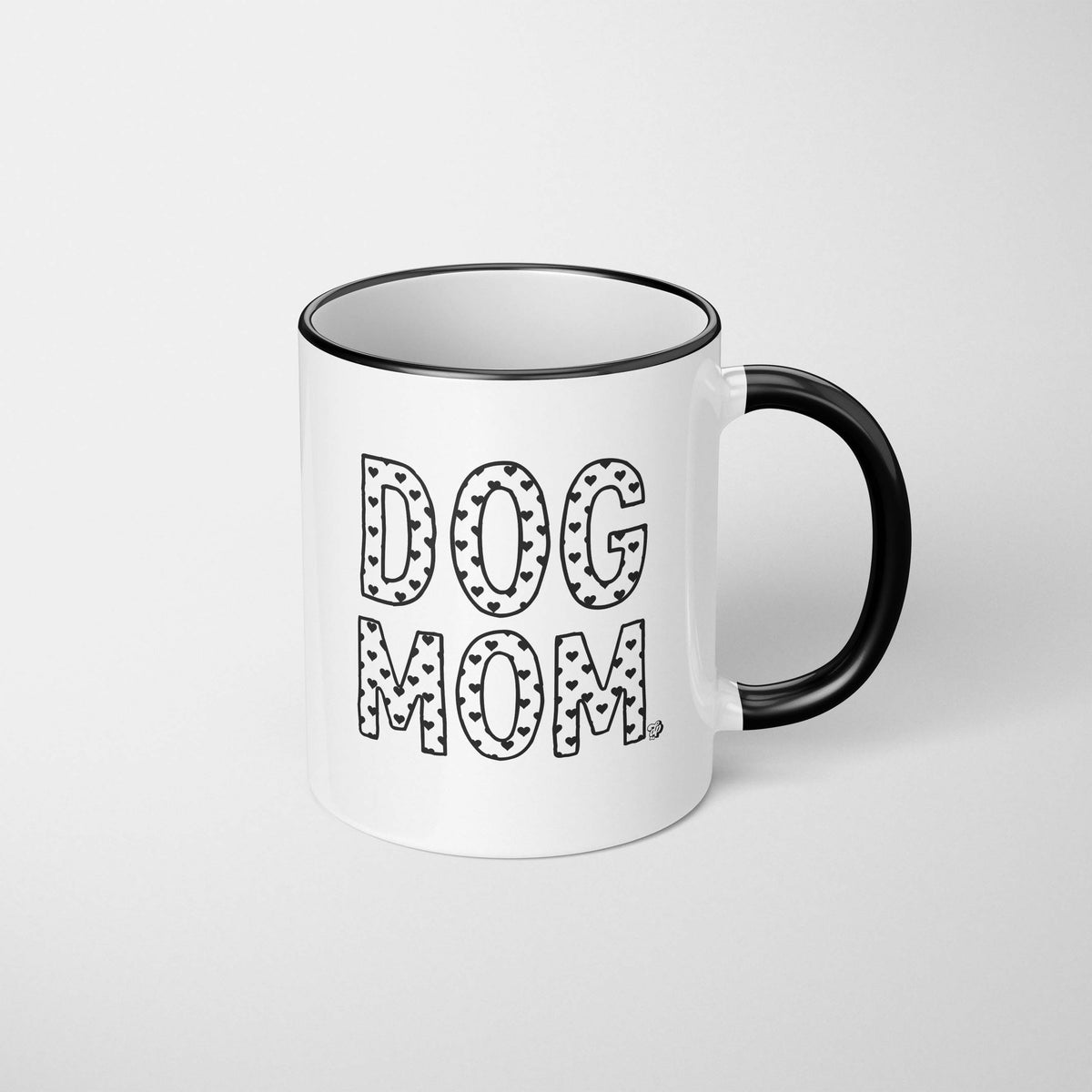 Heart Filled Dog Mom Mug