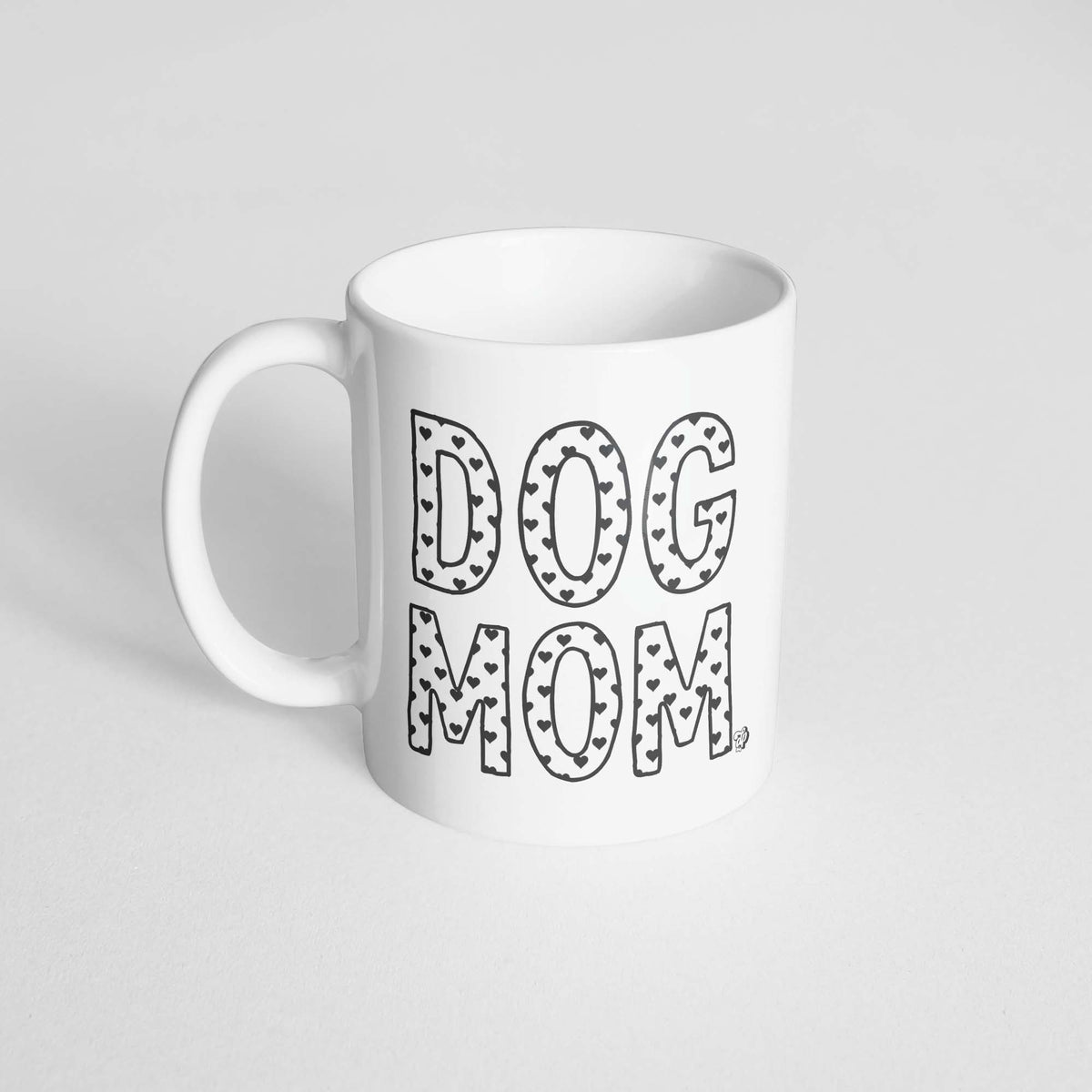 Heart Filled Dog Mom Mug