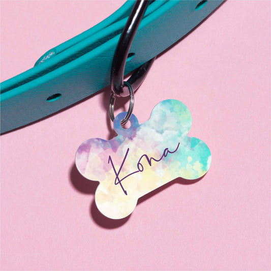 Kona Watercolor Pet ID Tag