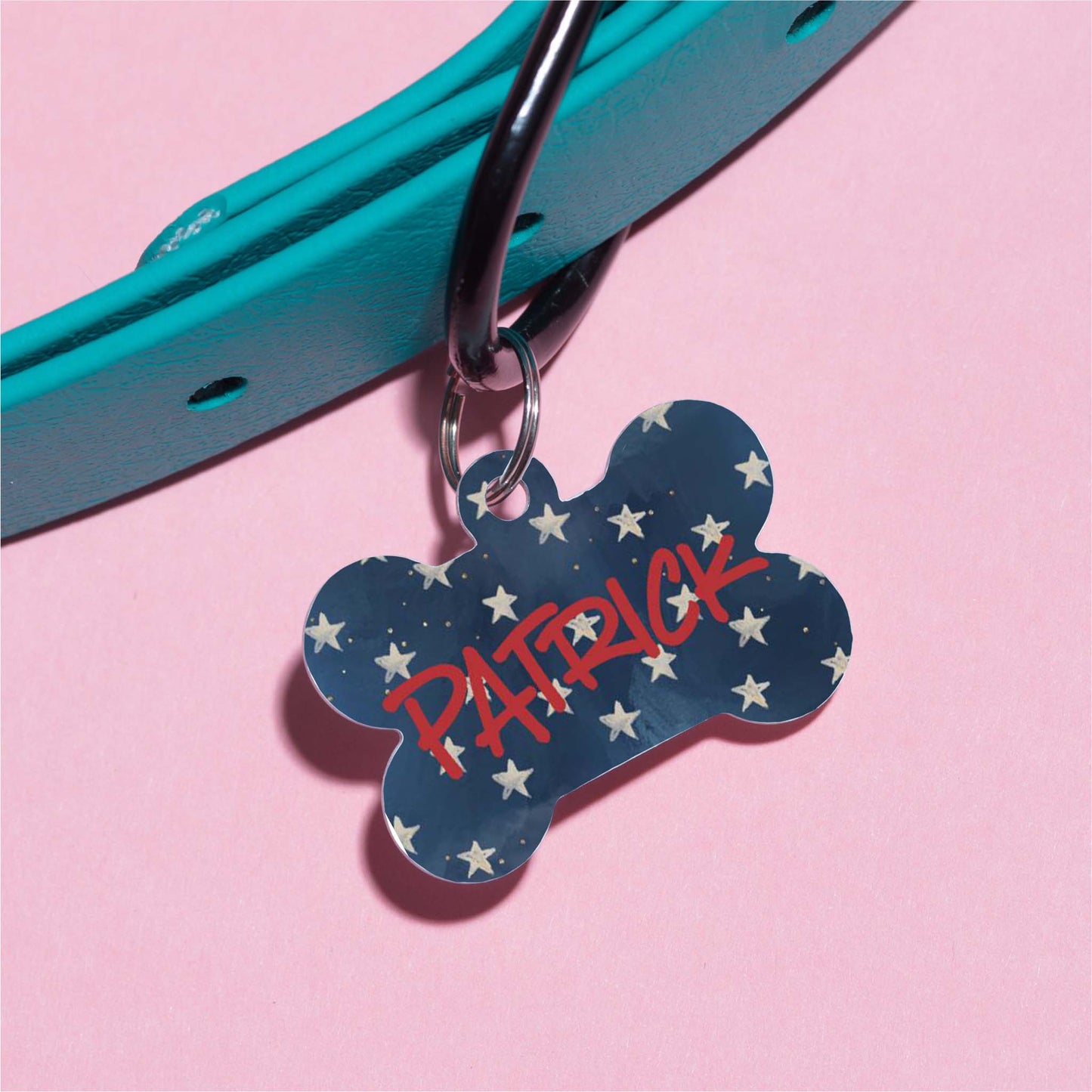 Patrick's Stars Pet ID Tag