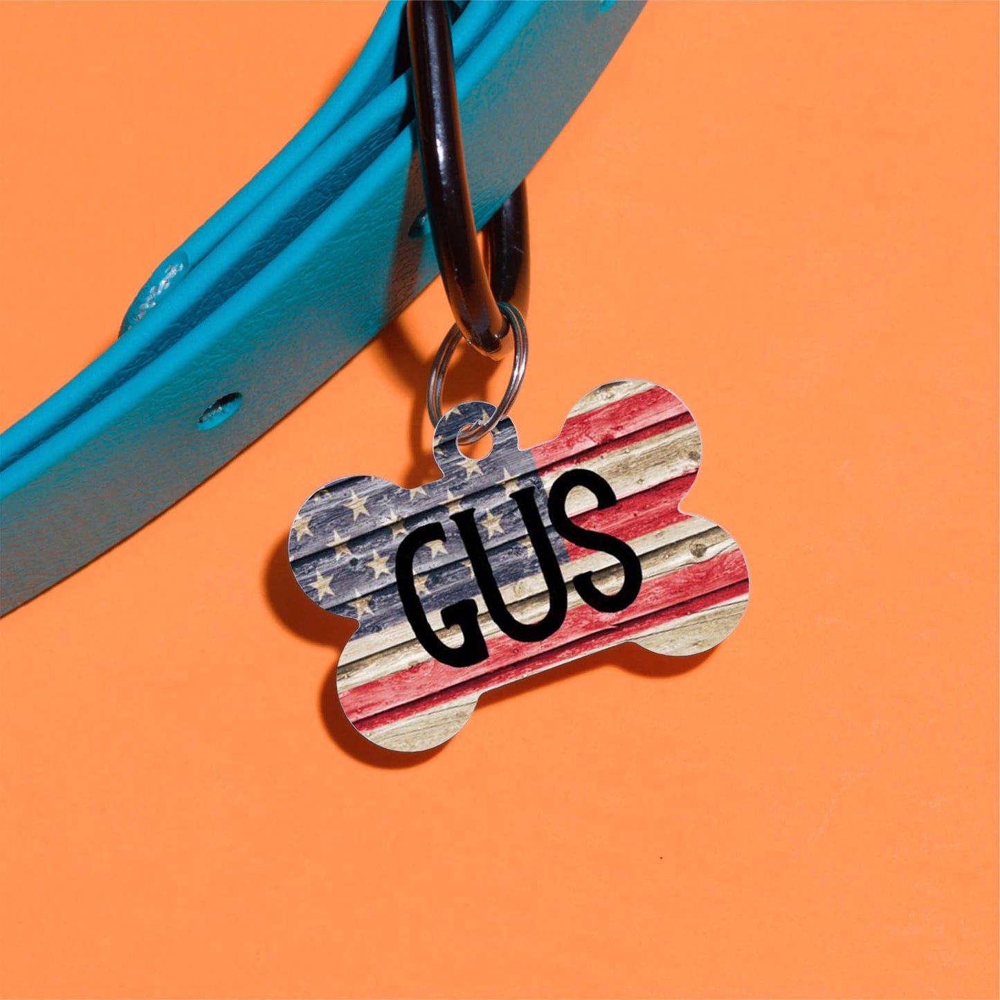 Gus Flag Pet ID Tag