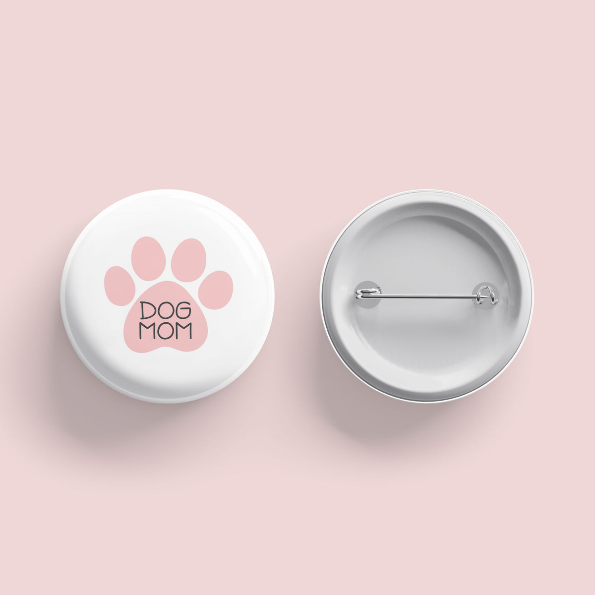 Dog Mom Pawprint Button - The Dapper Paw