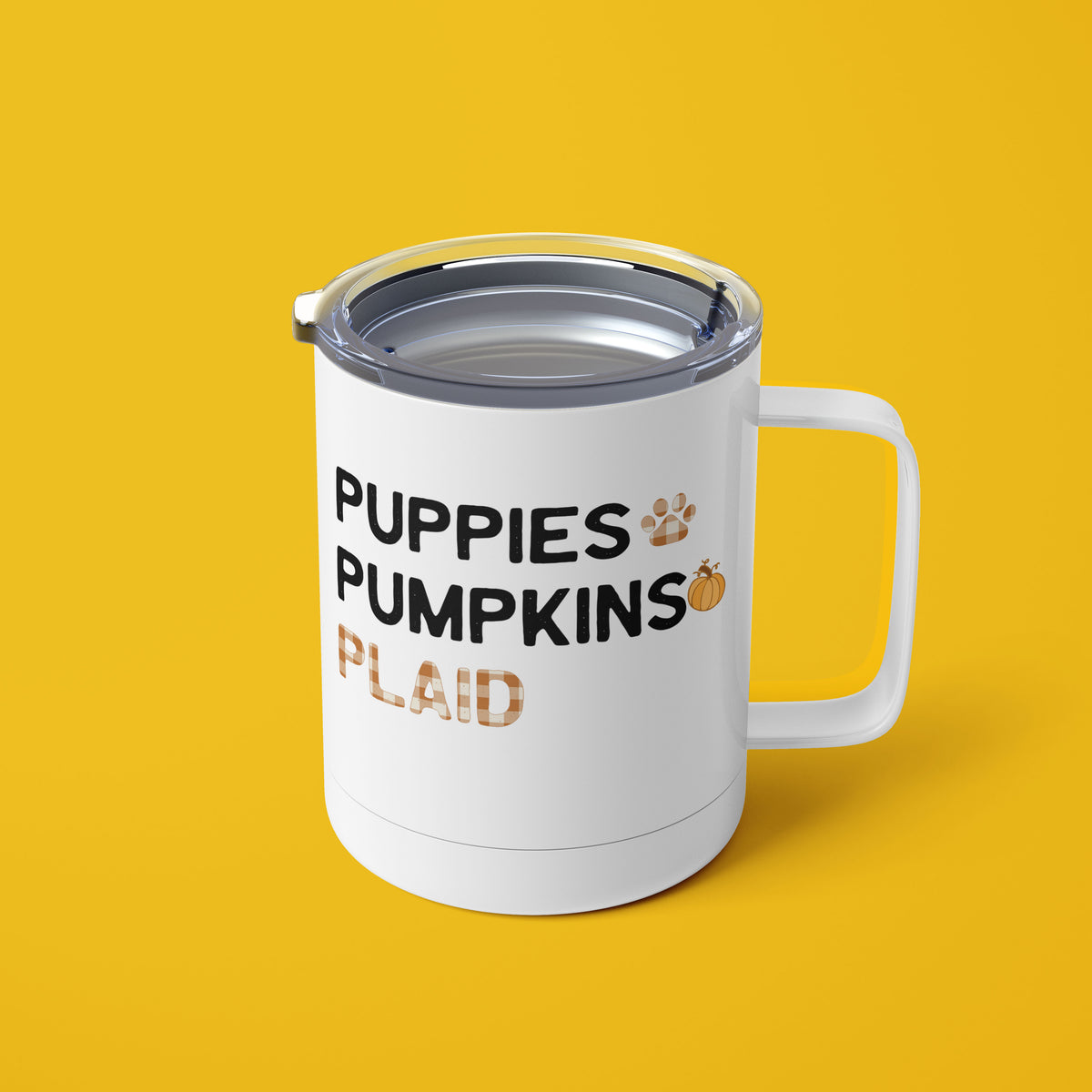 Puppies Pumpkins & Plaid Mug - The Dapper Paw